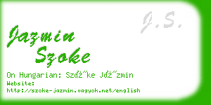 jazmin szoke business card